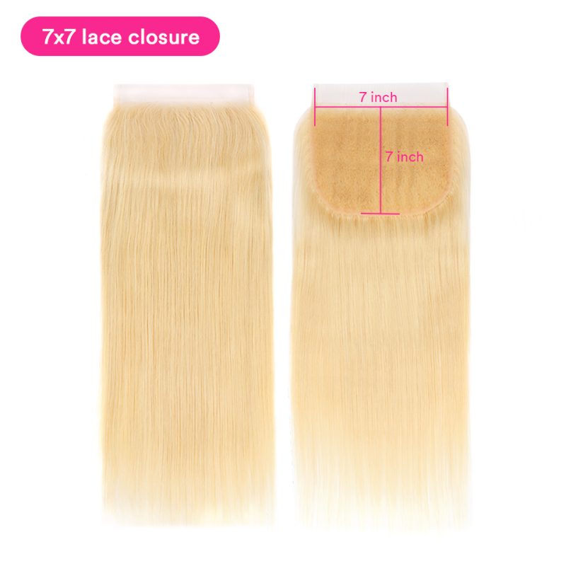 #613 Transparent Lace Closure Virgin Hair Natural Straight Lace Frontal Closure - 图片 7